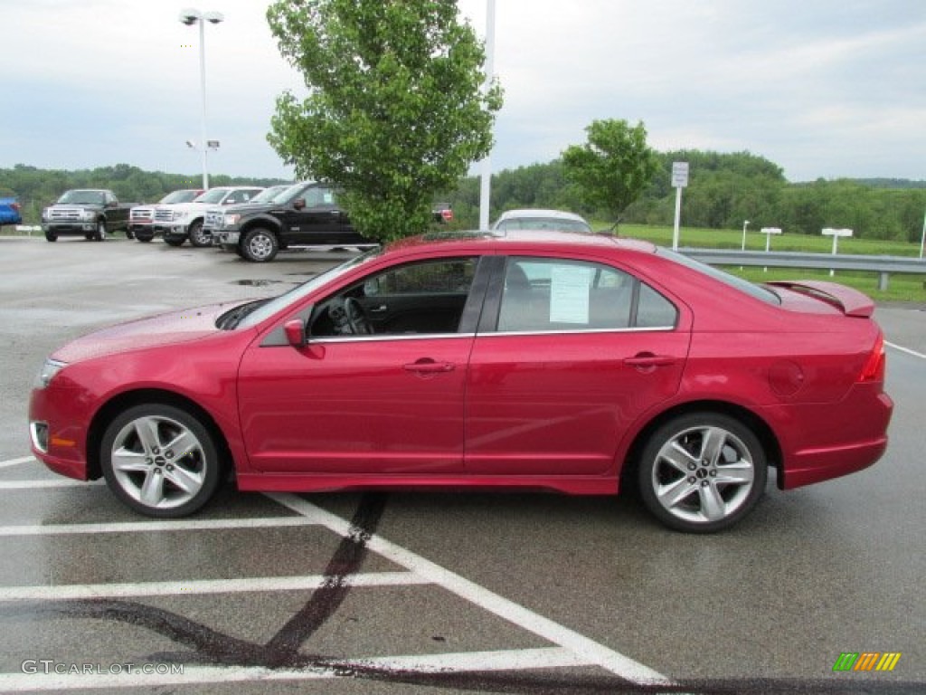 Red Candy Metallic 2010 Ford Fusion Sport Exterior Photo #81610824