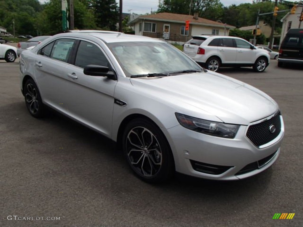 2013 Taurus SHO AWD - Ingot Silver Metallic / SHO Charcoal Black Leather photo #3