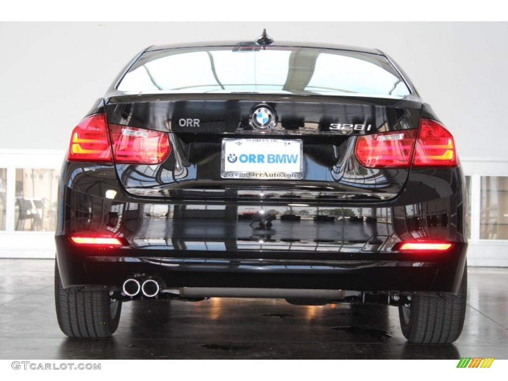 2013 3 Series 328i Sedan - Jet Black / Venetian Beige photo #9