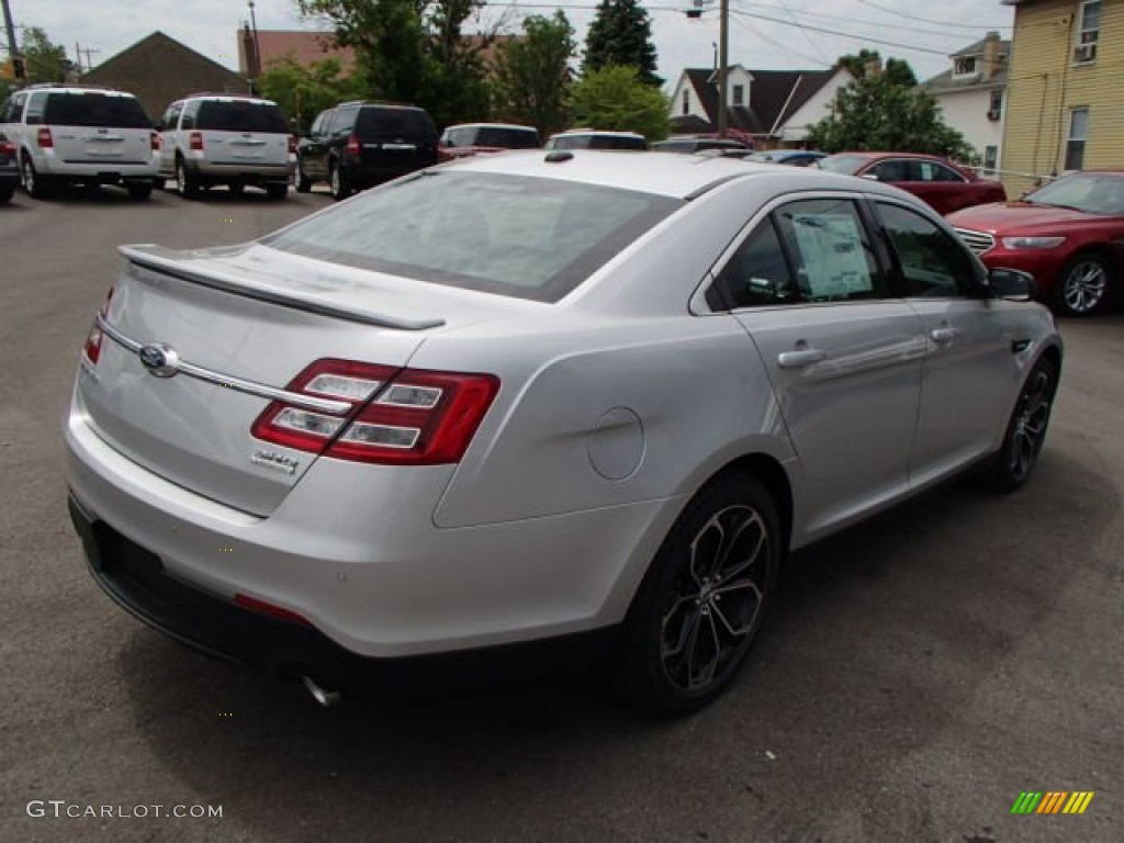 2013 Taurus SHO AWD - Ingot Silver Metallic / SHO Charcoal Black Leather photo #5