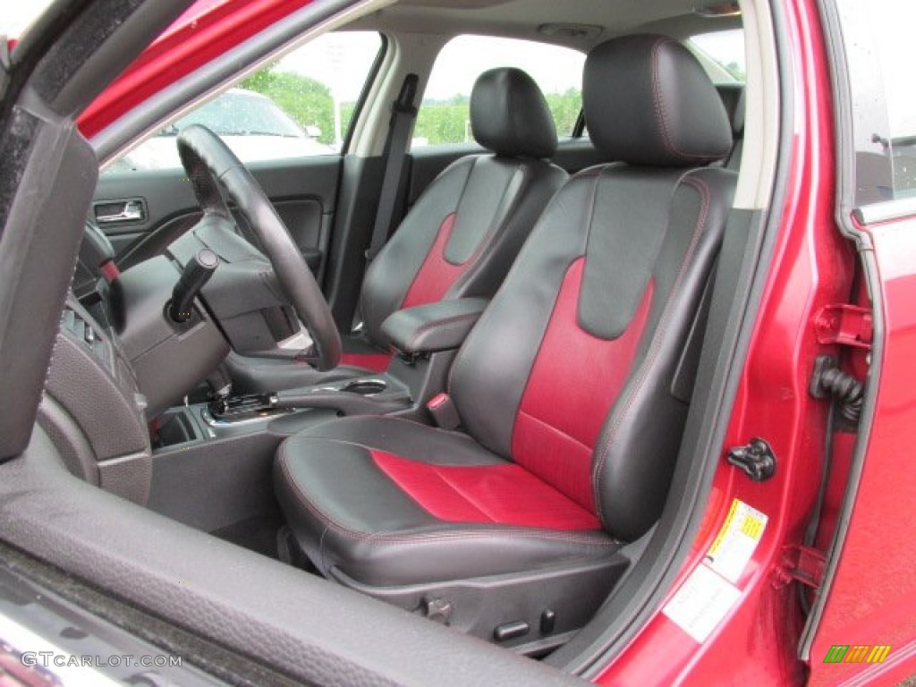 Charcoal Black/Sport Red Interior 2010 Ford Fusion Sport Photo #81610937