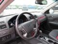 2010 Ford Fusion Charcoal Black/Sport Red Interior Dashboard Photo