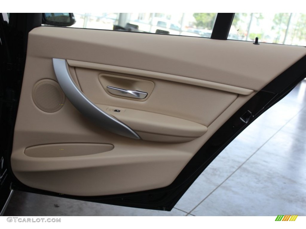2013 3 Series 328i Sedan - Jet Black / Venetian Beige photo #22