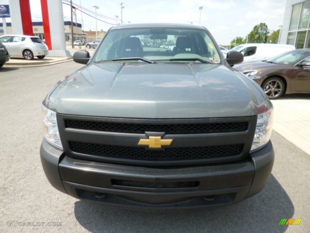 2011 Silverado 1500 Crew Cab 4x4 - Steel Green Metallic / Dark Titanium photo #2