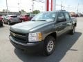 2011 Steel Green Metallic Chevrolet Silverado 1500 Crew Cab 4x4  photo #3