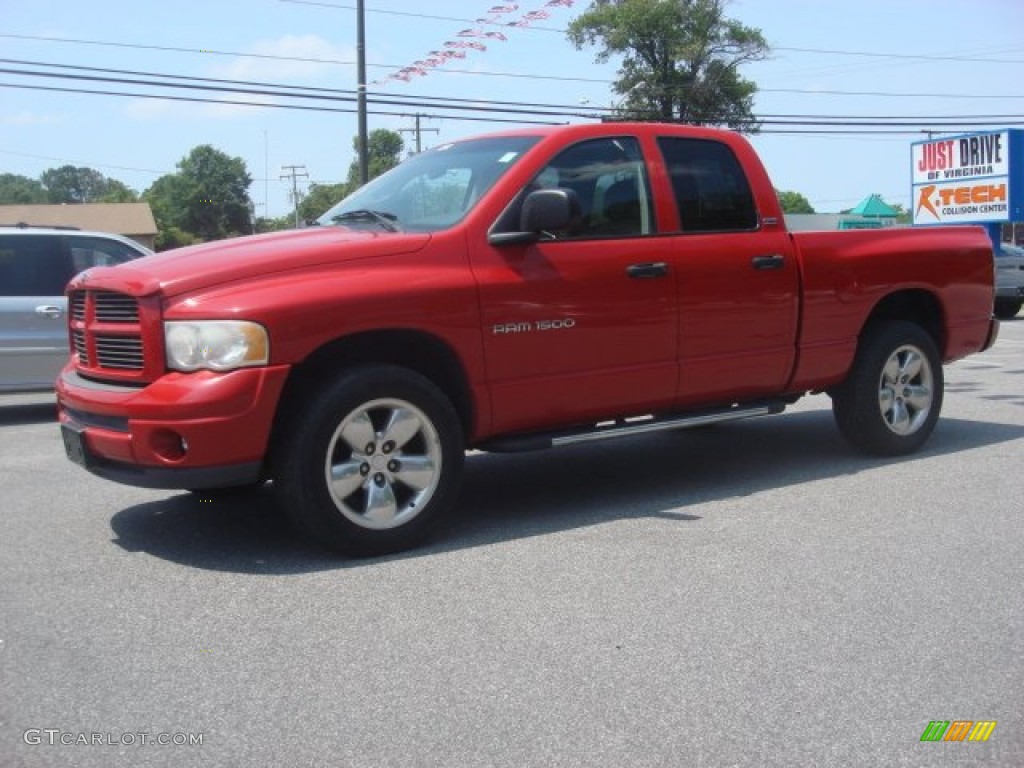 2002 Ram 1500 Sport Quad Cab 4x4 - Flame Red / Dark Slate Gray photo #2