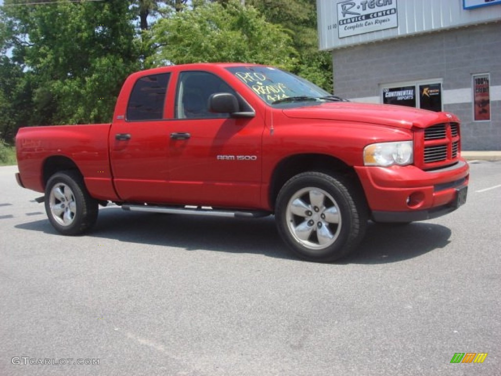 2002 Ram 1500 Sport Quad Cab 4x4 - Flame Red / Dark Slate Gray photo #6