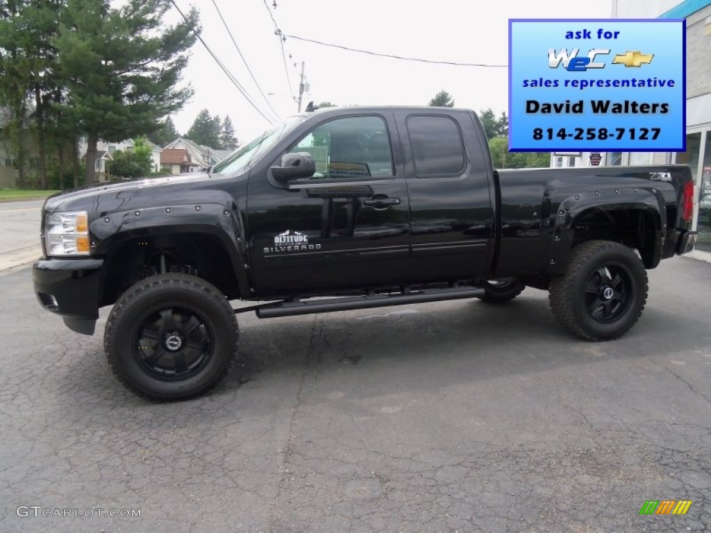 2013 Silverado 1500 LT Extended Cab 4x4 - Black / Ebony photo #5