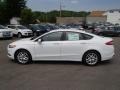 2013 White Platinum Metallic Tri-coat Ford Fusion SE 1.6 EcoBoost  photo #8