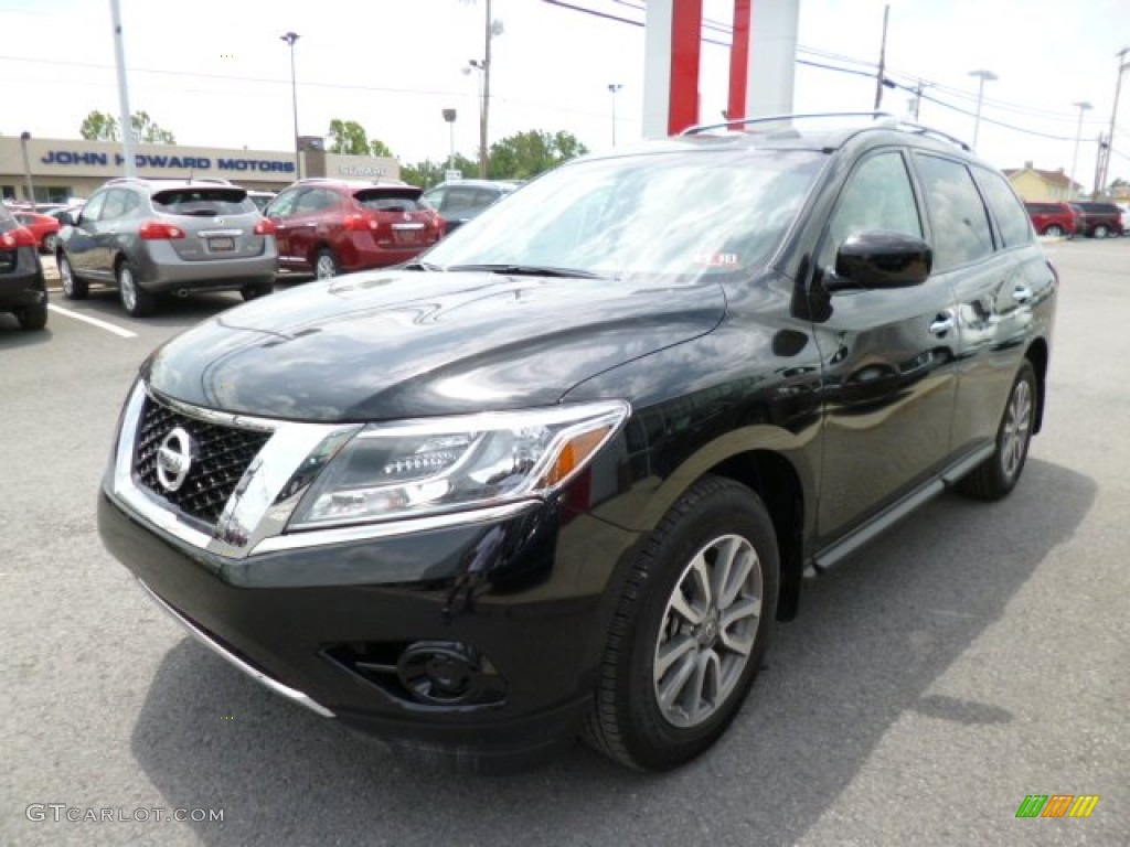 Super Black 2013 Nissan Pathfinder SV 4x4 Exterior Photo #81612885