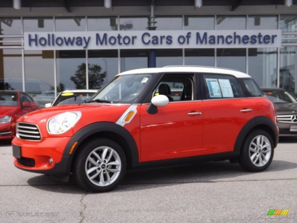 2011 Cooper Countryman - Pure Red / Carbon Black Lounge Leather photo #1