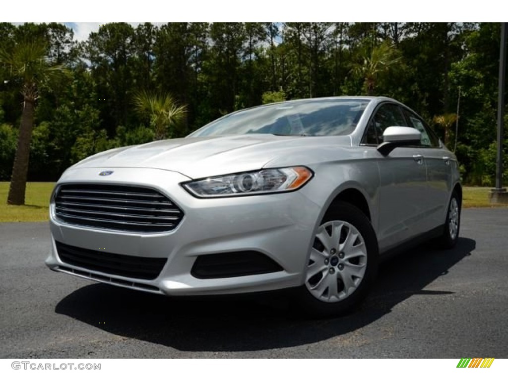 2013 Fusion S - Ingot Silver Metallic / Earth Gray photo #1