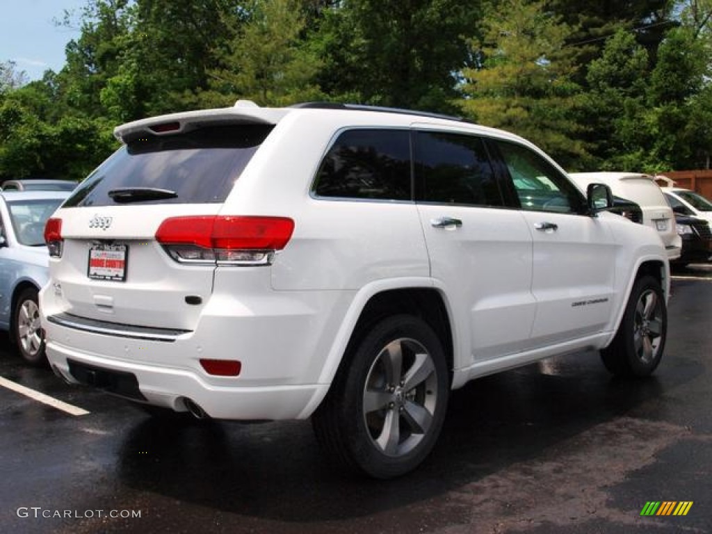 2014 Grand Cherokee Overland 4x4 - Bright White / Overland Nepal Jeep Brown Light Frost photo #3
