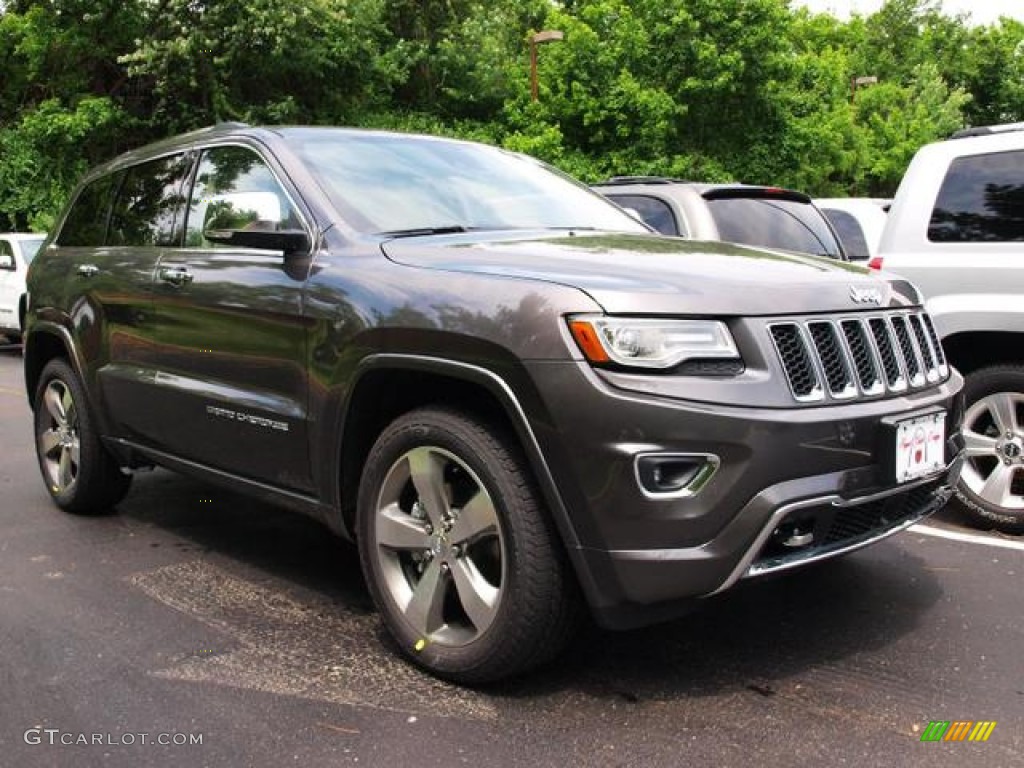 2014 Grand Cherokee Overland 4x4 - Granite Crystal Metallic / Overland Nepal Jeep Brown Light Frost photo #2