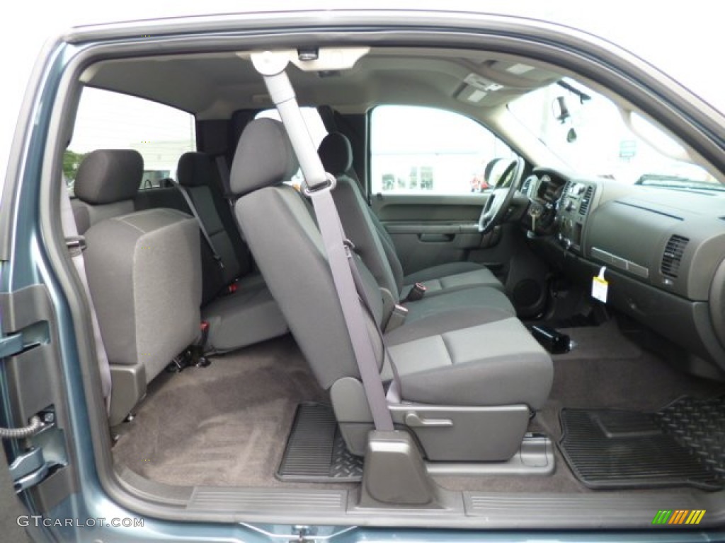 Ebony Interior 2013 Chevrolet Silverado 2500HD LT Extended Cab 4x4 Photo #81616791