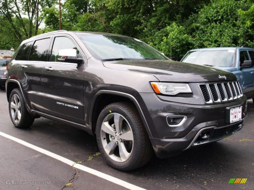 2014 Grand Cherokee Overland 4x4 - Granite Crystal Metallic / Overland Nepal Jeep Brown Light Frost photo #2