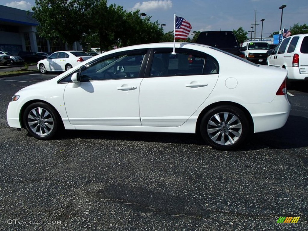Taffeta White 2010 Honda Civic EX Sedan Exterior Photo #81617415