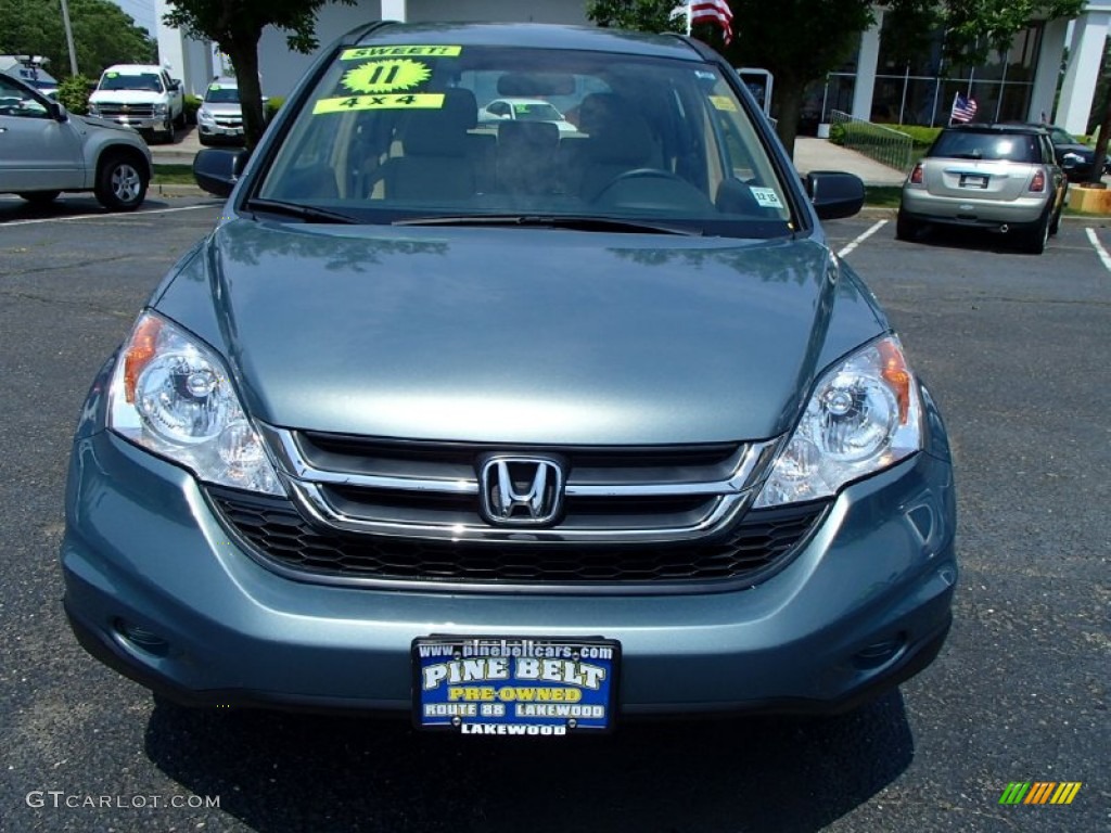 2011 CR-V LX 4WD - Opal Sage Metallic / Ivory photo #2