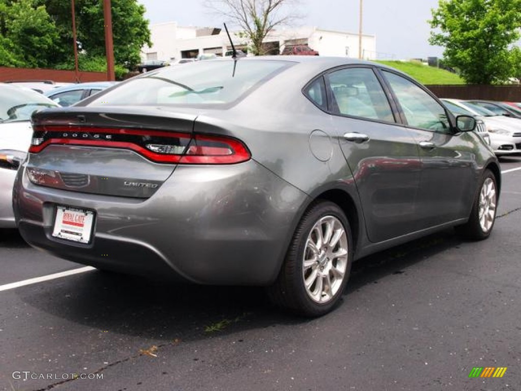 2013 Dart Limited - Tungsten Metallic / Diesel Gray/Ceramic White photo #3