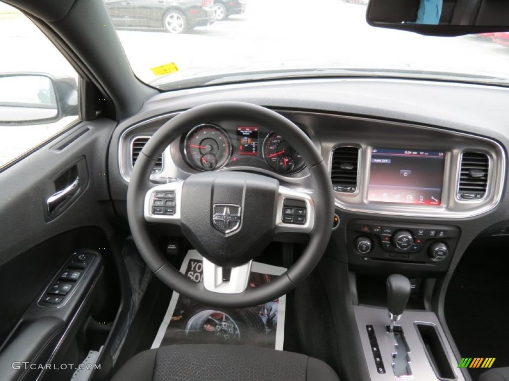 2013 Charger R/T - Granite Crystal / Black photo #9