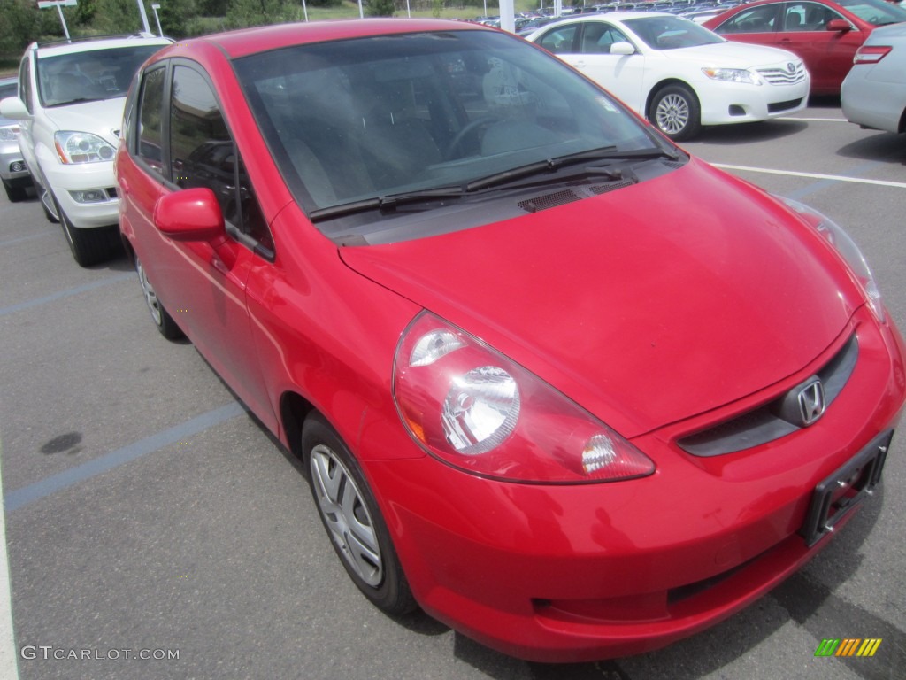 Milano Red 2007 Honda Fit Standard Fit Model Exterior Photo #81618927