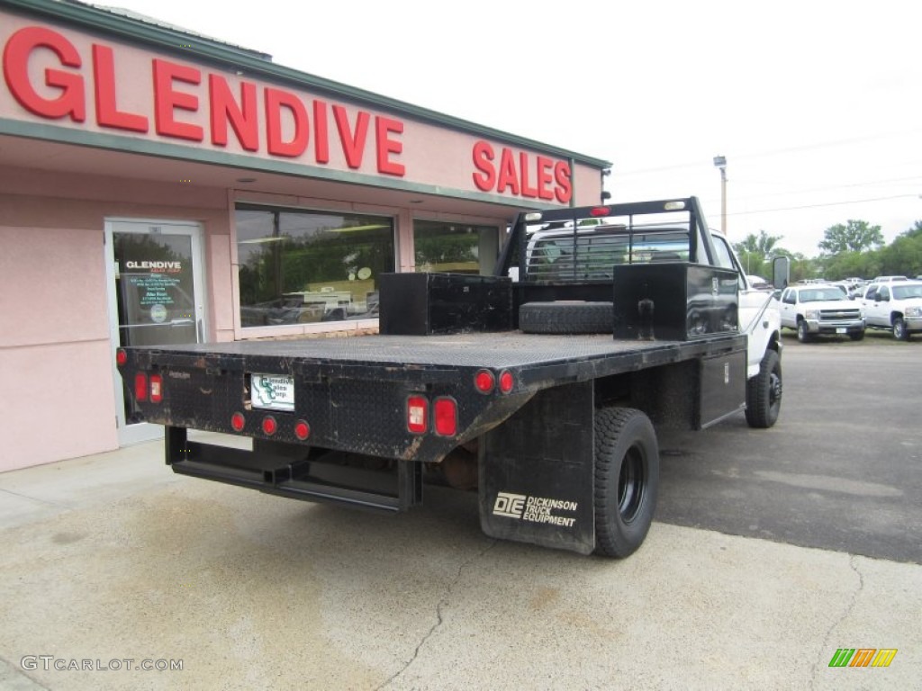 1996 F350 XL Regular Cab 4x4 Stake Truck - Oxford White / Beige photo #6