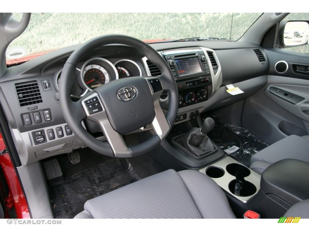 Graphite Interior 2013 Toyota Tacoma V6 TRD Access Cab 4x4 Photo #81620484