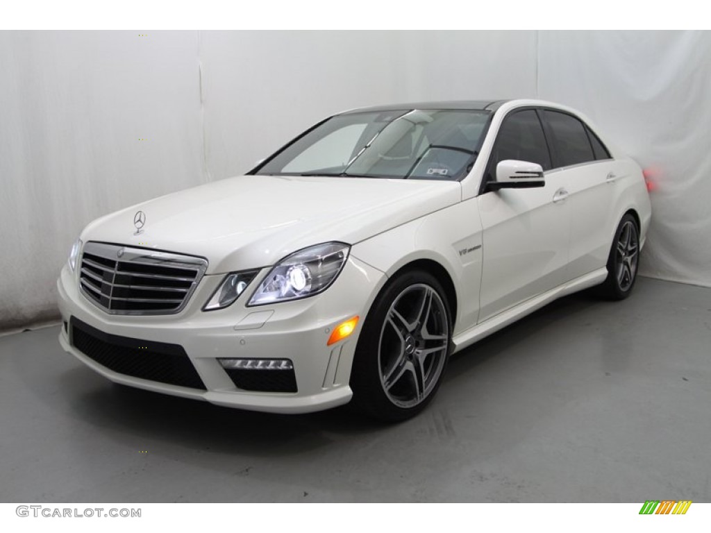 Diamond White Metallic 2012 Mercedes-Benz E 63 AMG Exterior Photo #81620721