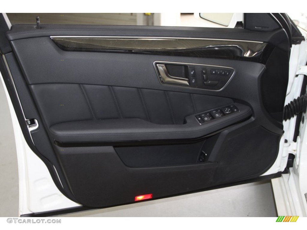 2012 Mercedes-Benz E 63 AMG Natural Beige/Black Door Panel Photo #81620740