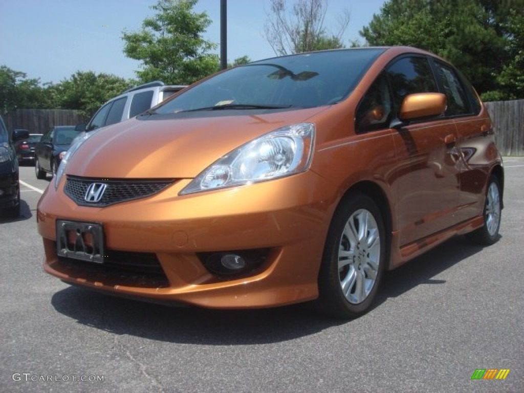 Orange Revolution Metallic Honda Fit