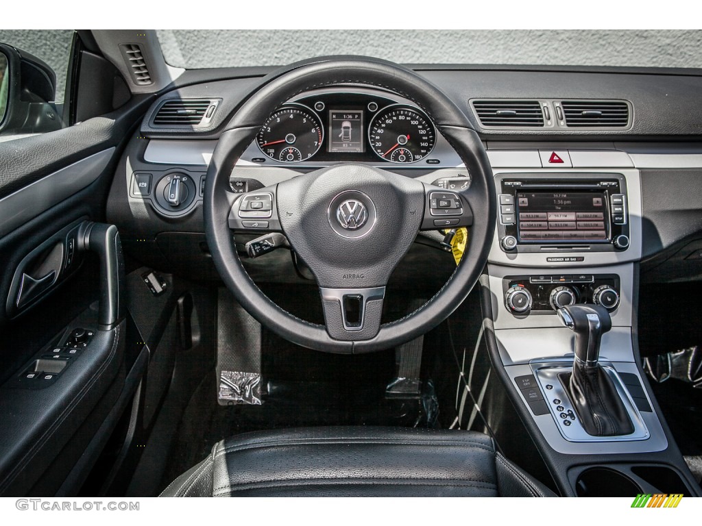 2011 Volkswagen CC Sport Black Dashboard Photo #81622204