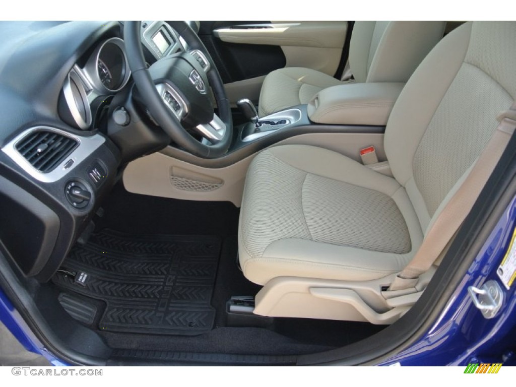 Black/Light Frost Beige Interior 2012 Dodge Journey SE Photo #81622320