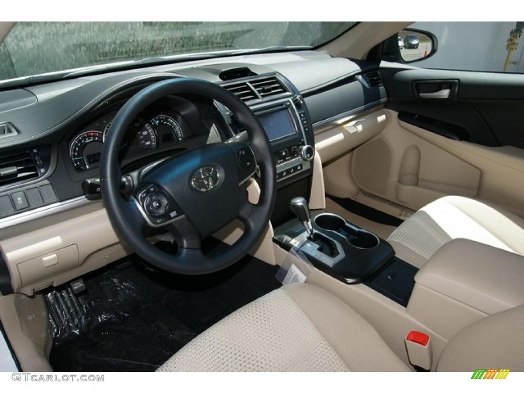 2013 Camry LE - Super White / Ivory photo #5