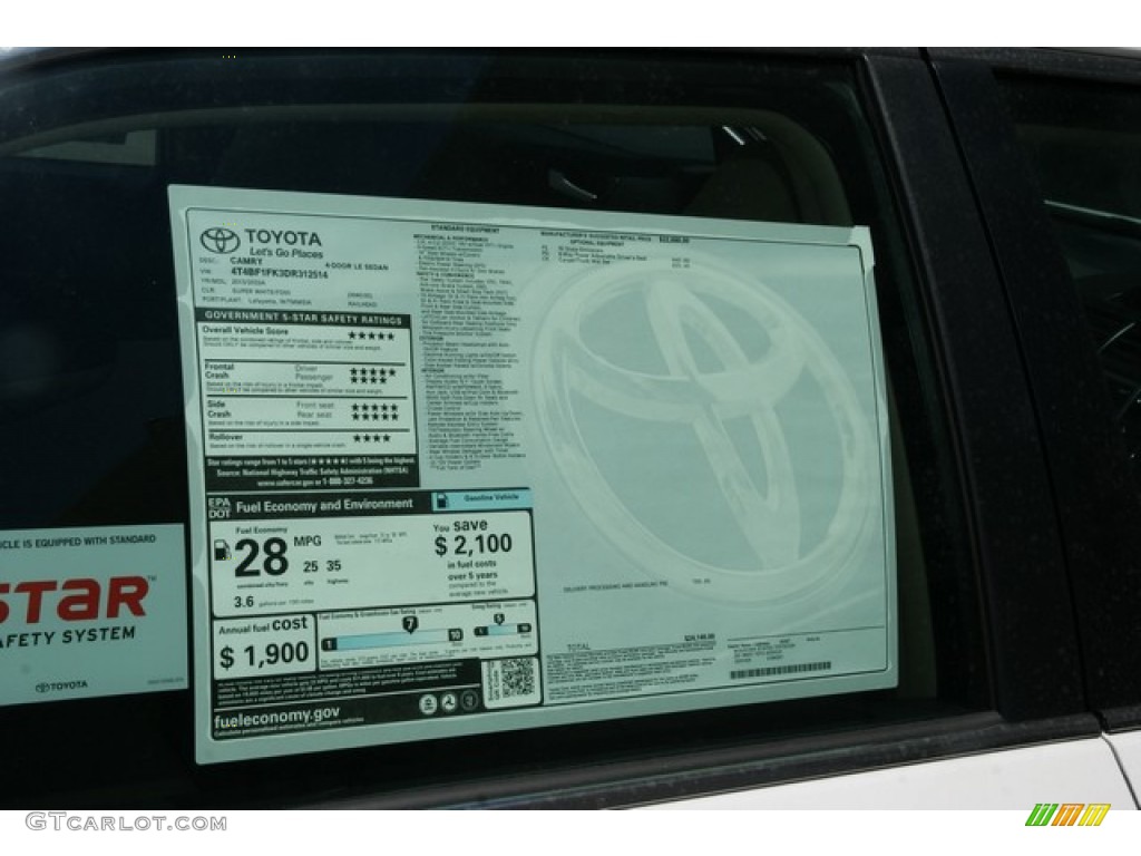 2013 Camry LE - Super White / Ivory photo #10