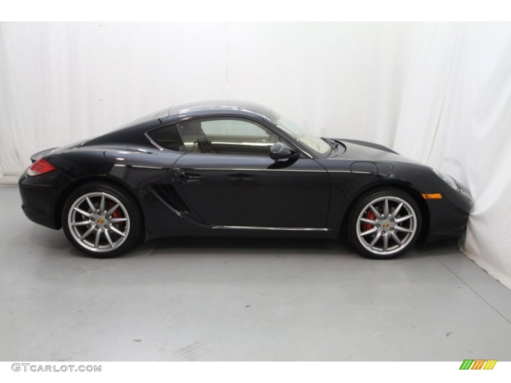 Basalt Black Metallic 2009 Porsche Cayman S Exterior Photo #81622872