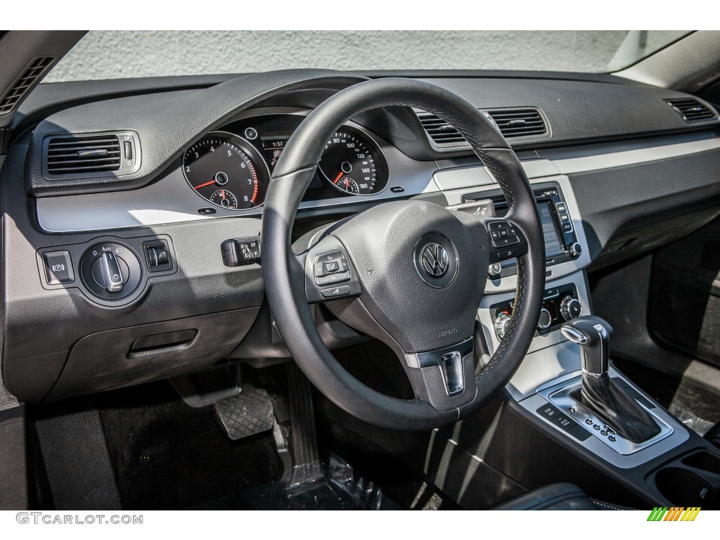 2011 Volkswagen CC Sport Black Dashboard Photo #81622899
