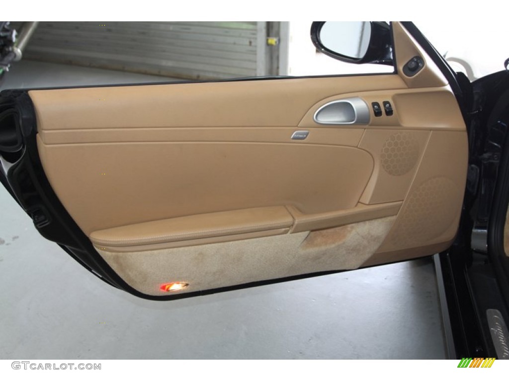 2009 Porsche Cayman S Sand Beige Door Panel Photo #81623172