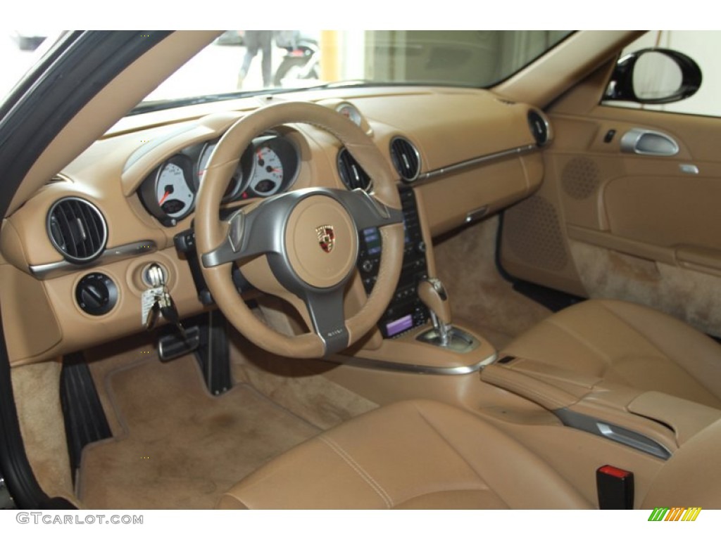 2009 Porsche Cayman S Sand Beige Dashboard Photo #81623193
