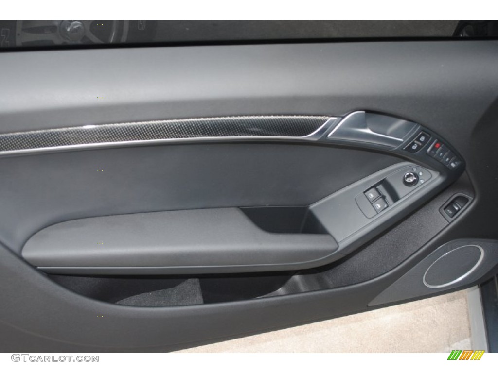 2012 Audi S5 4.2 FSI quattro Coupe Black Door Panel Photo #81623340