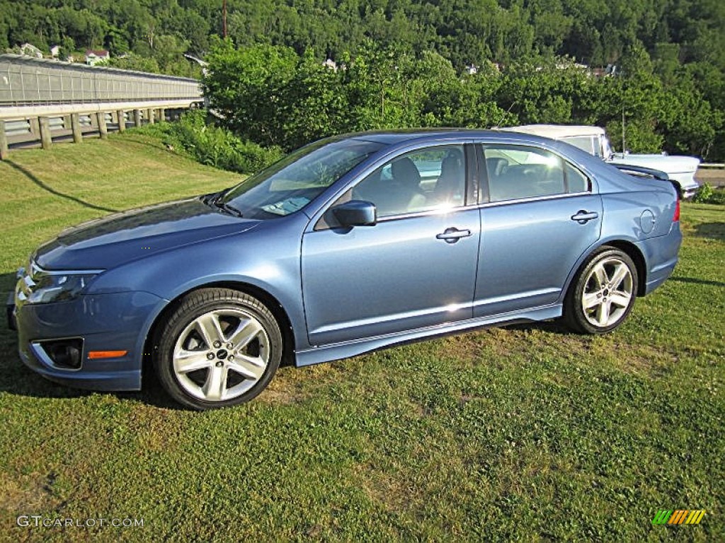 2010 Fusion Sport - Sport Blue Metallic / Charcoal Black/Sport Blue photo #2