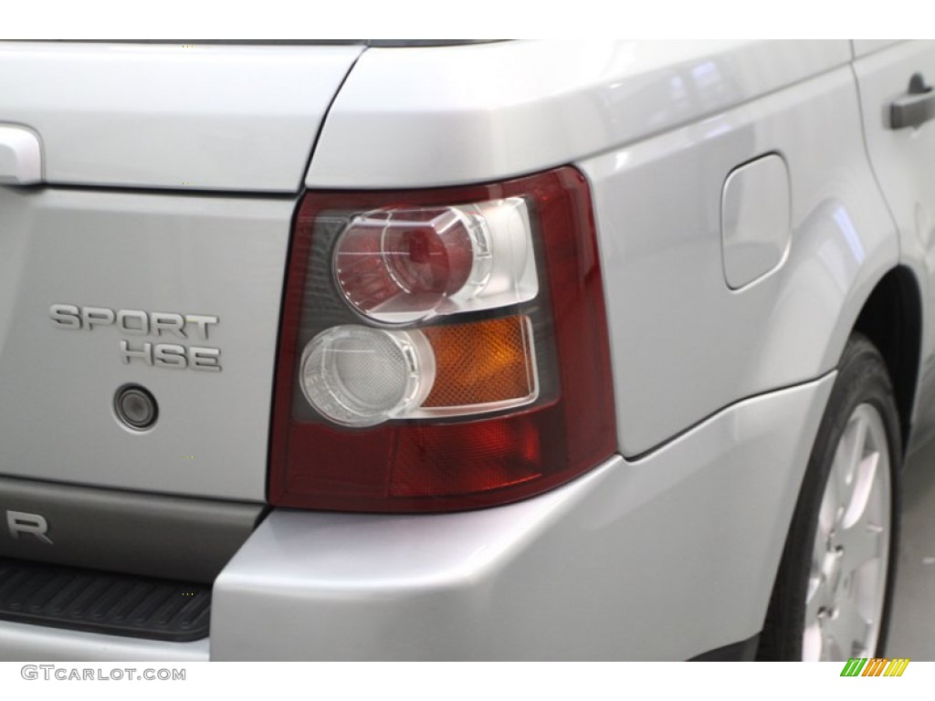 2008 Range Rover Sport HSE - Zermatt Silver Metallic / Ebony Black photo #7