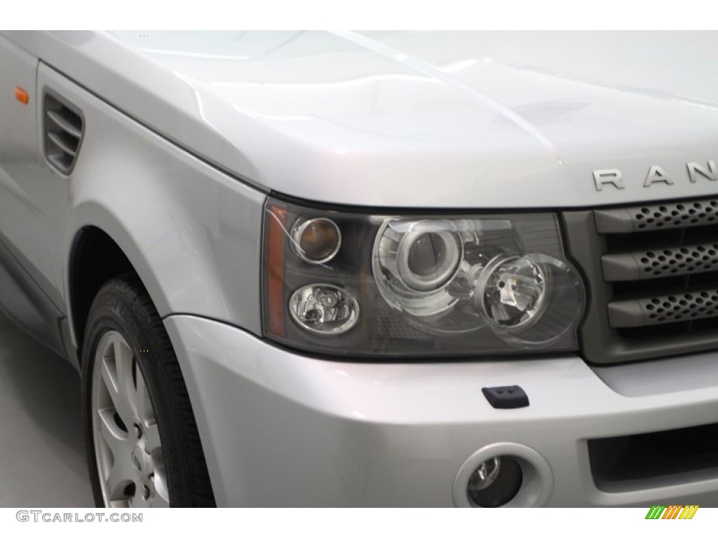 2008 Range Rover Sport HSE - Zermatt Silver Metallic / Ebony Black photo #12