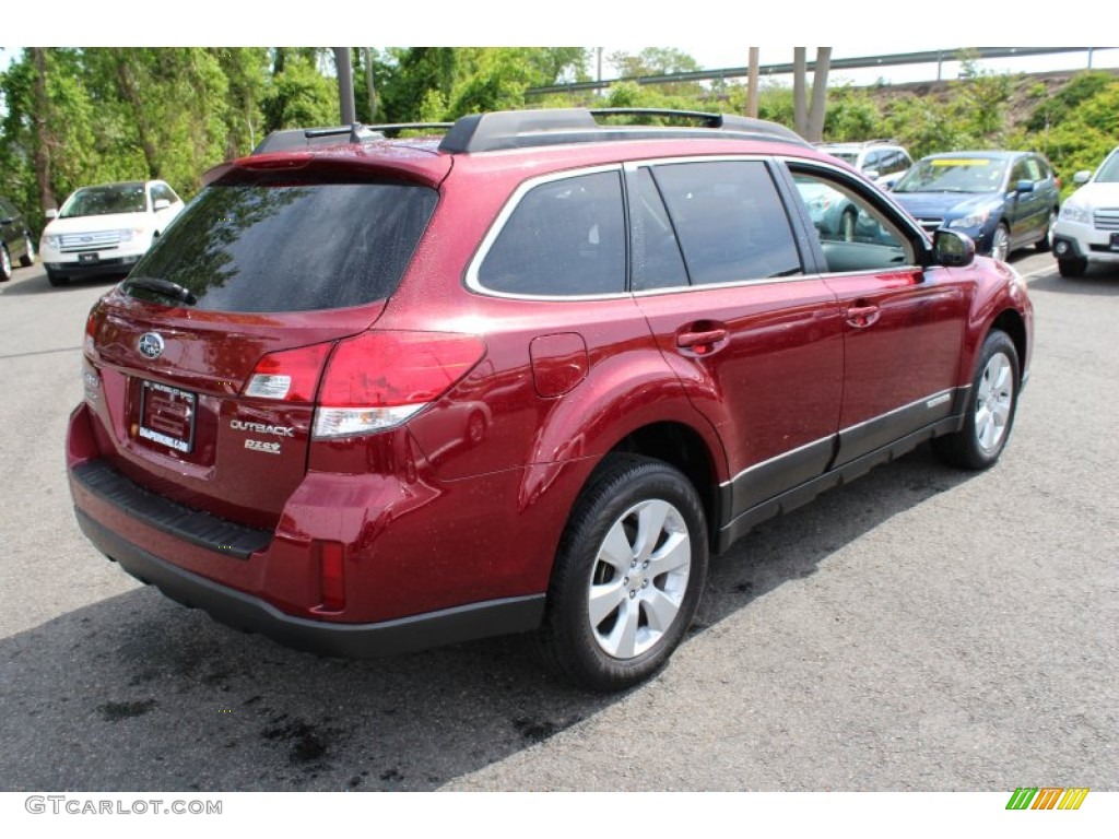 2011 Outback 2.5i Limited Wagon - Ruby Red Pearl / Warm Ivory photo #6