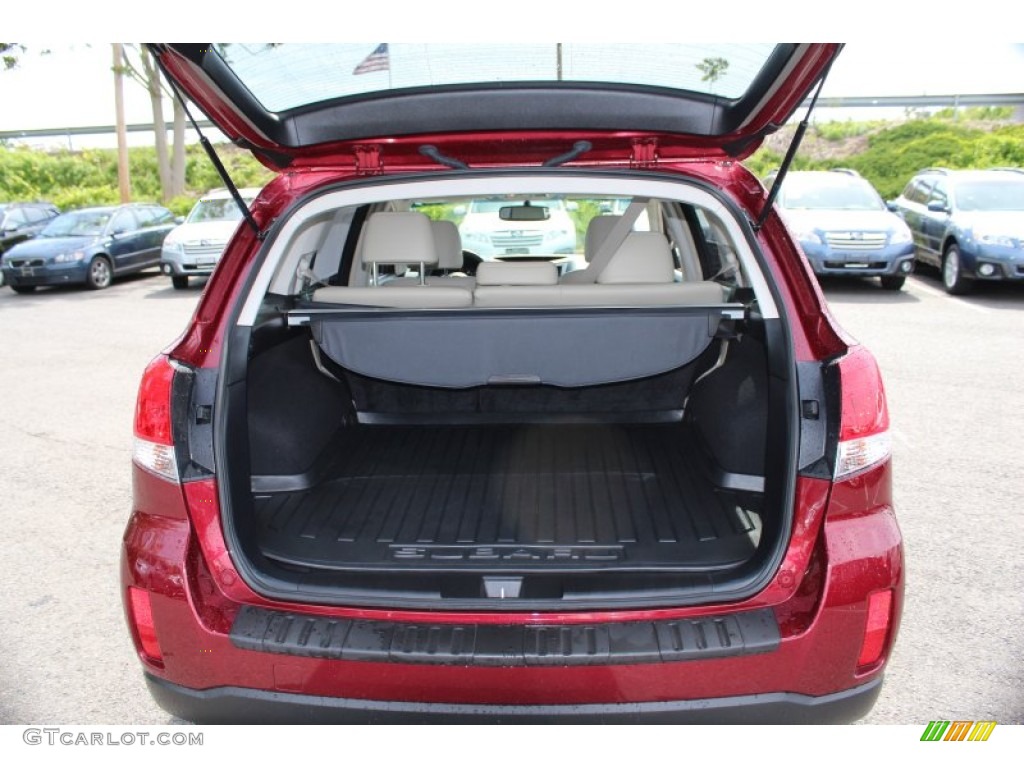 2011 Outback 2.5i Limited Wagon - Ruby Red Pearl / Warm Ivory photo #8