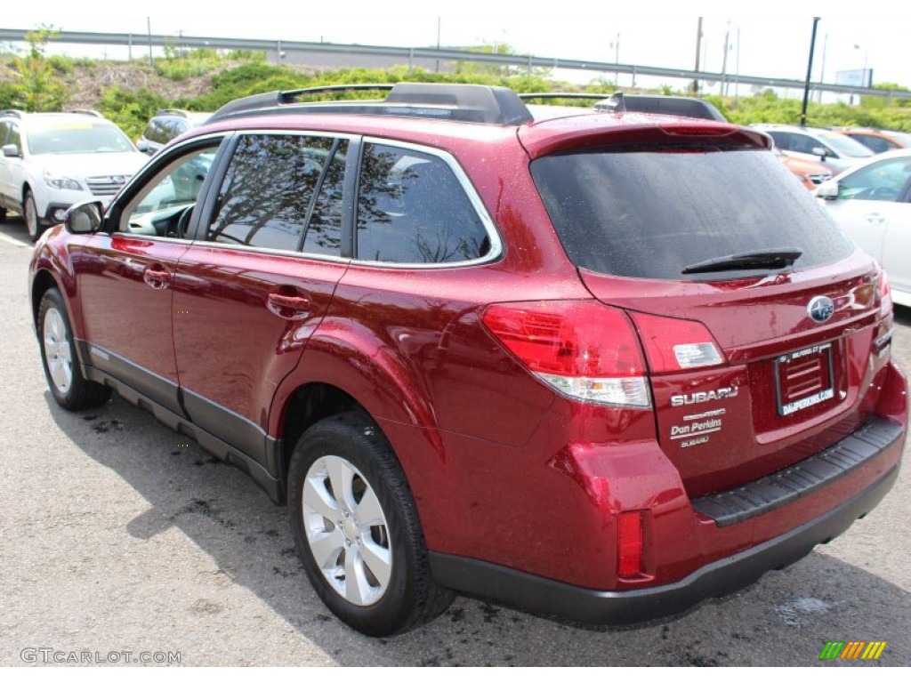 2011 Outback 2.5i Limited Wagon - Ruby Red Pearl / Warm Ivory photo #10