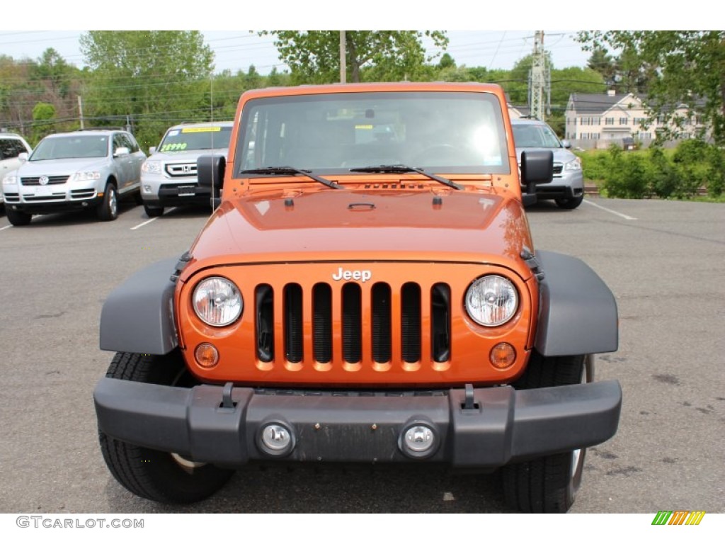 2010 Wrangler Sport 4x4 - Mango Tango Pearl / Dark Slate Gray/Medium Slate Gray photo #2