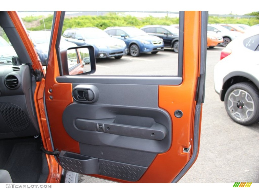 2010 Wrangler Sport 4x4 - Mango Tango Pearl / Dark Slate Gray/Medium Slate Gray photo #16