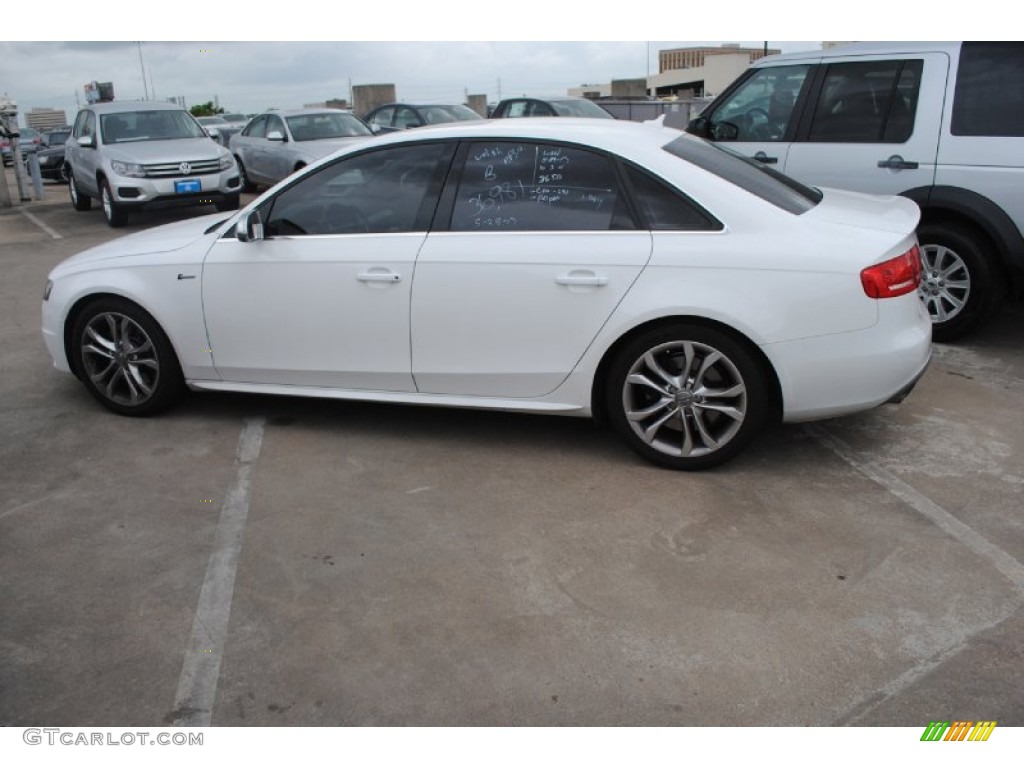 2010 S4 3.0 quattro Sedan - Ibis White / Black photo #5