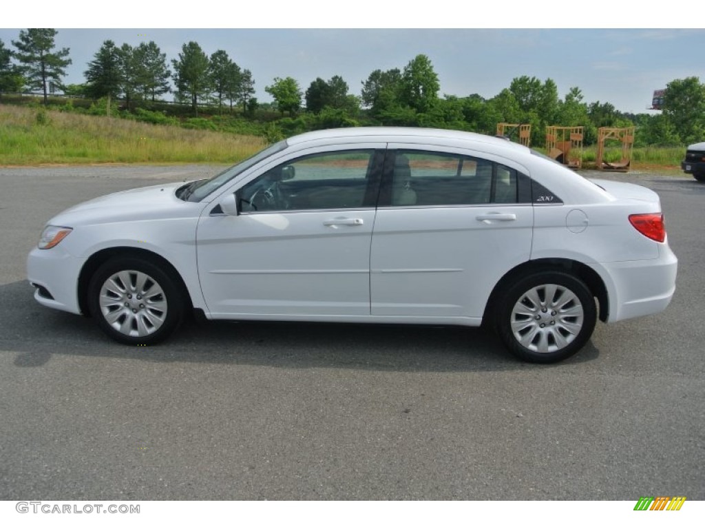 2012 200 LX Sedan - Bright White / Black/Light Frost photo #3