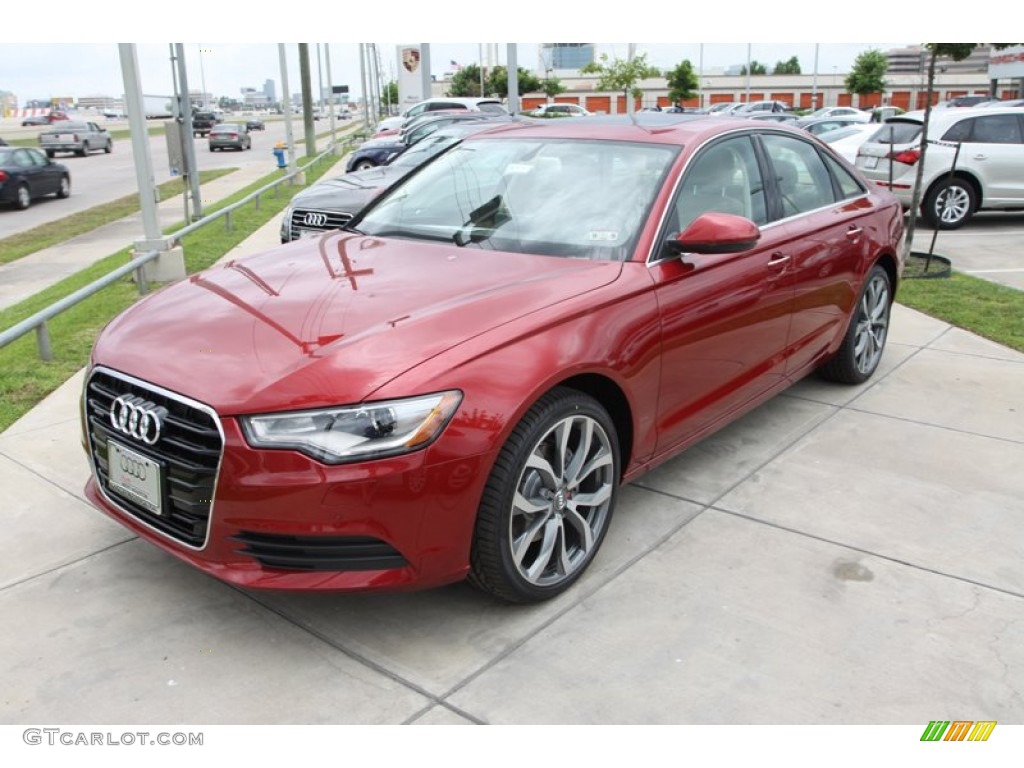 2013 A6 2.0T quattro Sedan - Garnet Red Pearl Effect / Velvet Beige photo #3